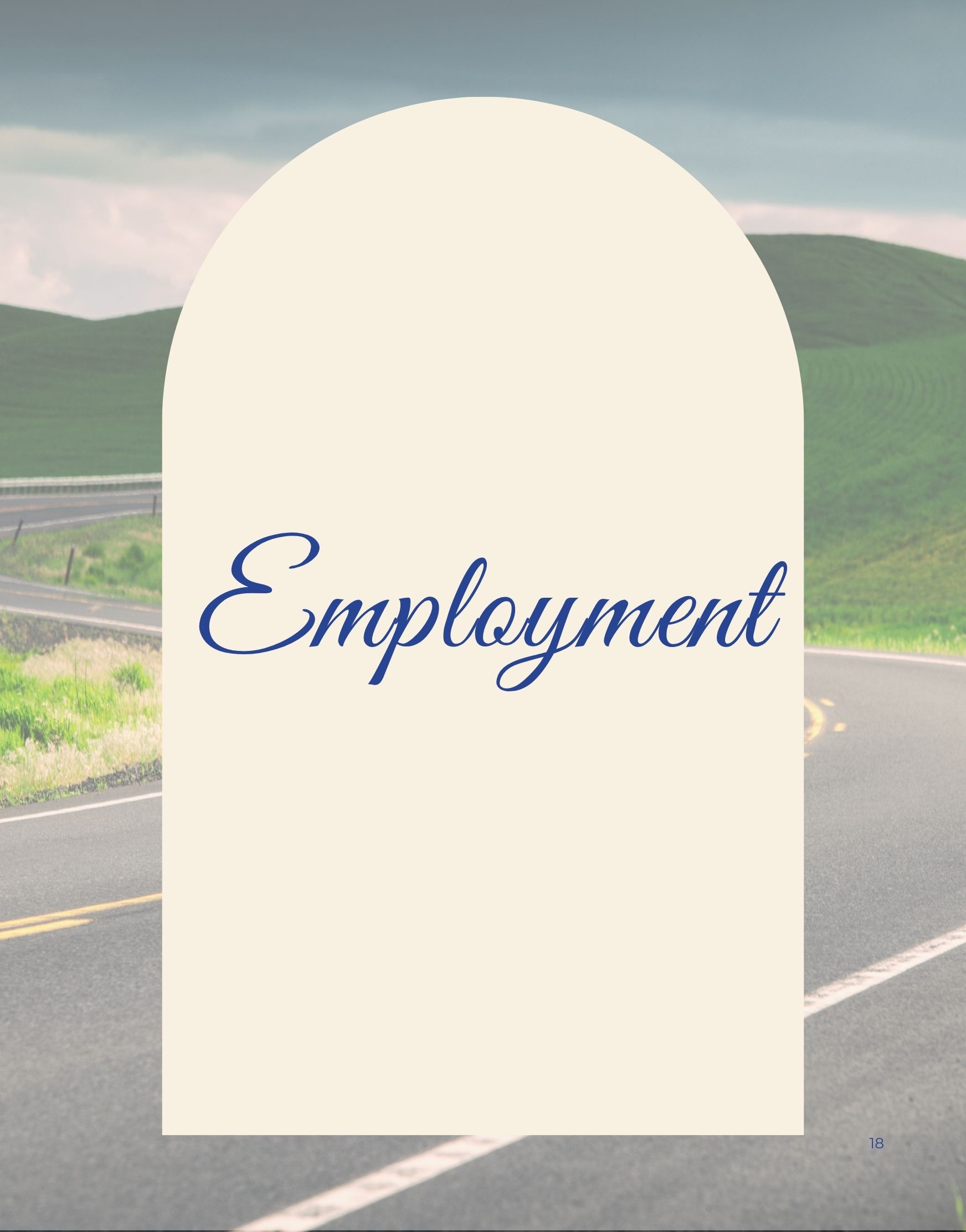 Employment Section page